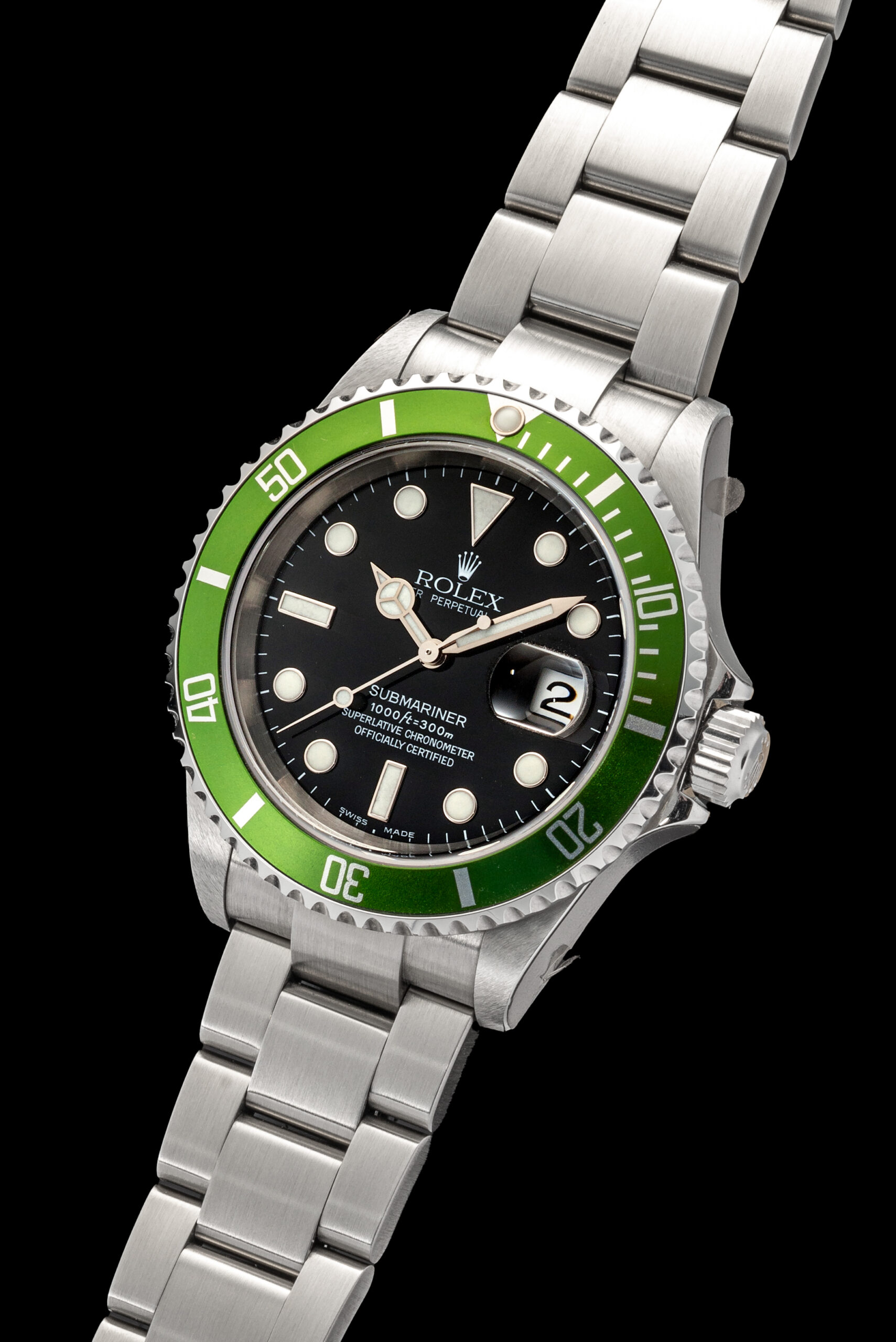 Rolex Submariner Kermit Flat Four NOS