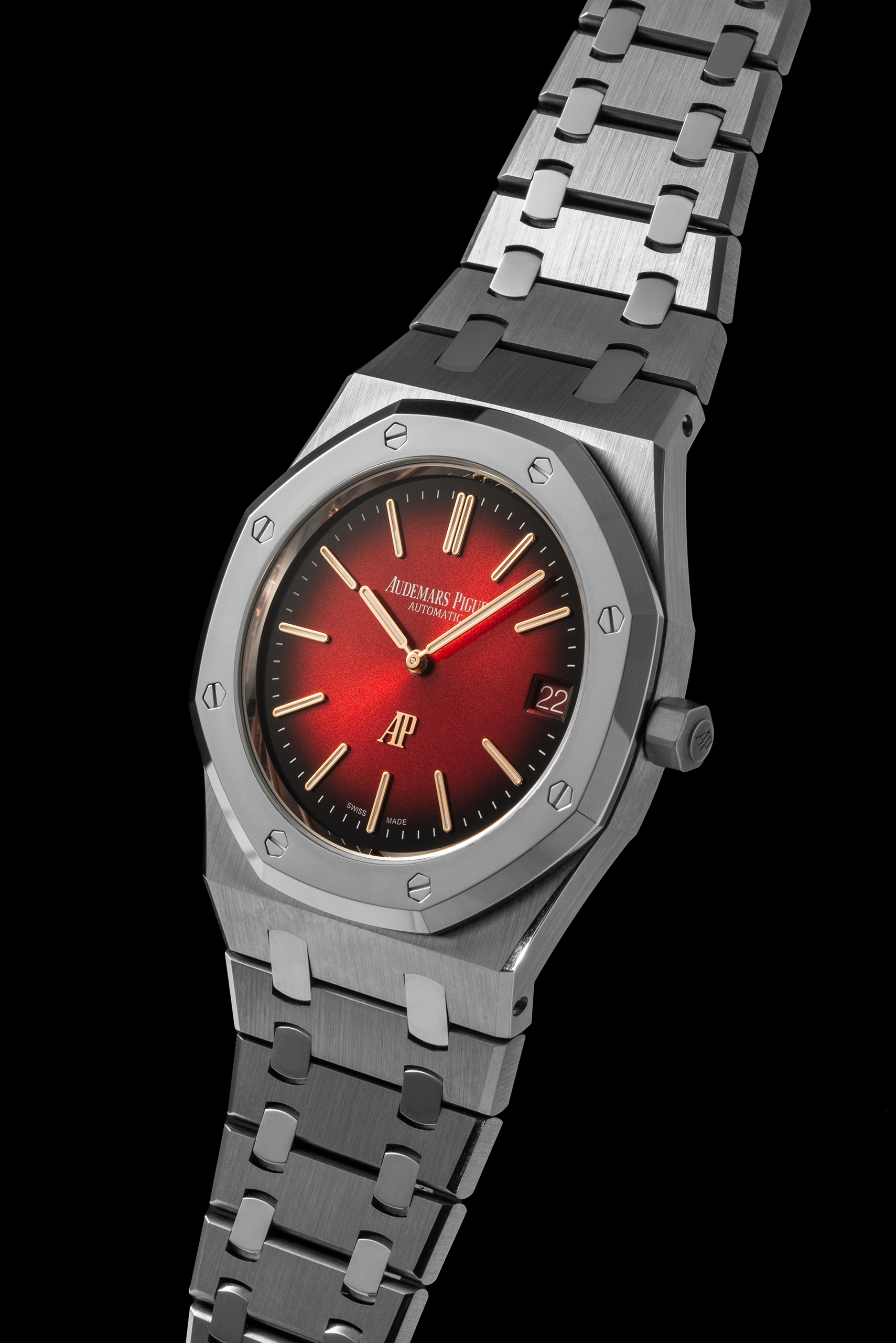 Audemars Piguet Royal OAK Jumbo Extra-Thin Smoked Burgundy Dial