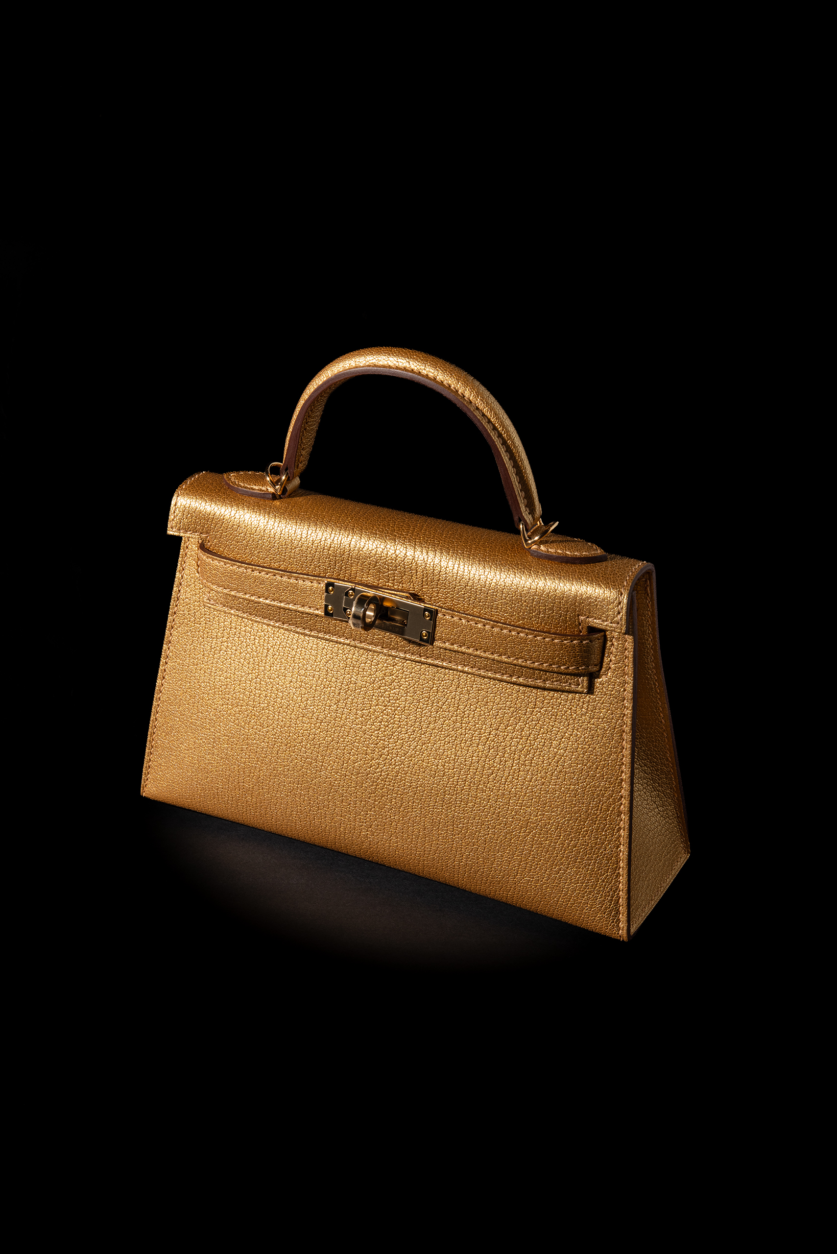 Hermès Mini Kelly Doré Chamkilight