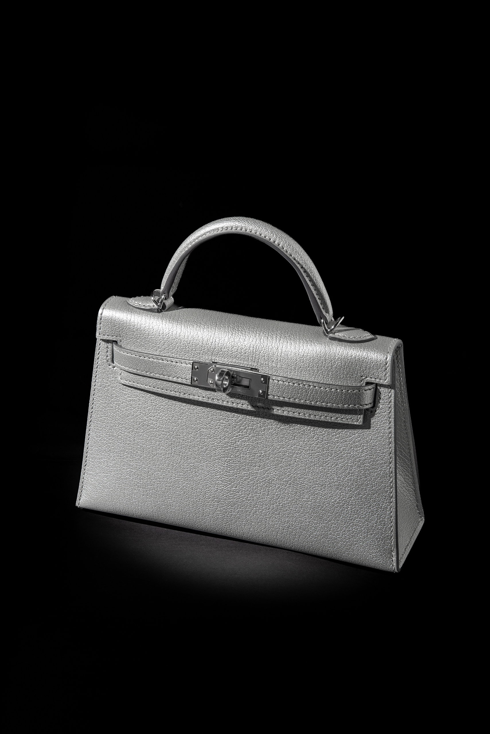 Hermès Mini Kelly Argent Chamkilight